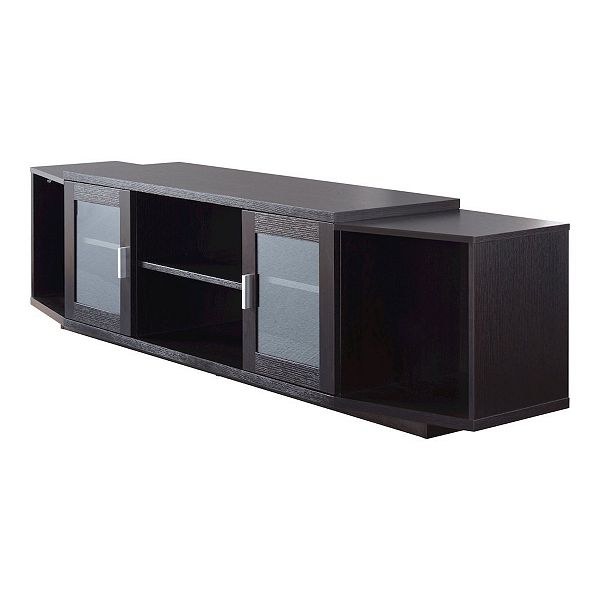 ENITIAL STAR Vinnie Modern Wood 72-Inch TV Stand in Cappuccino