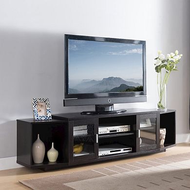ENITIAL STAR Vinnie Modern Wood 72-Inch TV Stand in Cappuccino