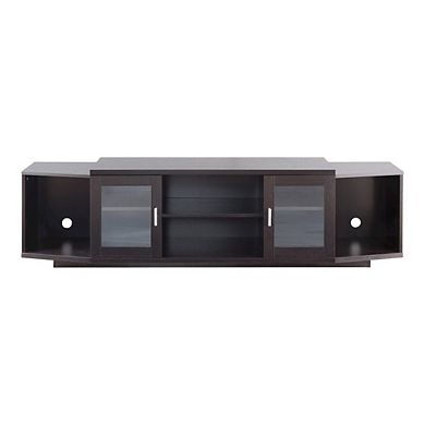 ENITIAL STAR Vinnie Modern Wood 72-Inch TV Stand in Cappuccino