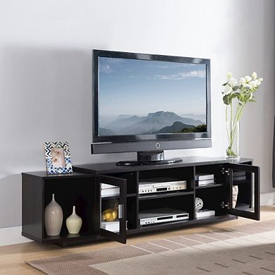 ENITIAL STAR Vinnie Modern Wood 72-Inch TV Stand in Cappuccino
