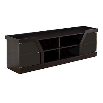 ENITIAL STAR Rania Contemporary Wood Multi-Storage TV Stand in Espresso