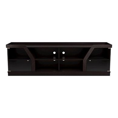ENITIAL STAR Rania Contemporary Wood Multi-Storage TV Stand in Espresso