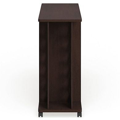ENITIAL STAR Milan Modern Wood Buffet with Wine Rack in Espresso