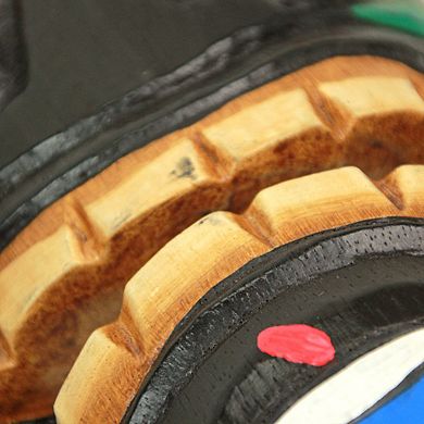 Set of 5 Polynesian Style Wooden Tiki Masks 10 in.