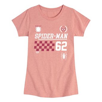 Girls 7-16 Spider-Man Racing Collegiate Graphic Tee