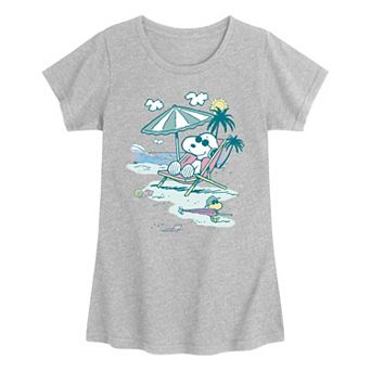 Girls 7-16 Peanuts Snoopy & Woodstock Graphic Tee