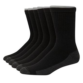 Men's Hanes® Ultimate Ultra Cushion Crew Socks 6-Pack
