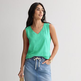 Women's Sonoma Goods For Life® Everyday V-Neck Tank Top