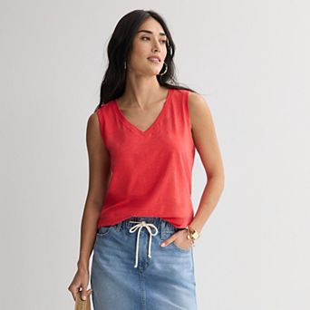 Women's Sonoma Goods For Life® Everyday V-Neck Tank Top