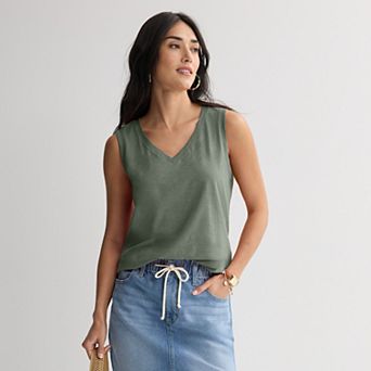 Women's Sonoma Goods For Life® Everyday V-Neck Tank Top