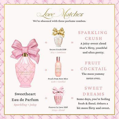 Sweetheart Eau de Parfum with Raspberry and Peach Travel Spray