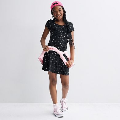 Girls 7-20 SO® Short Sleeve Cinch Front Dress in Regular & Plus Size