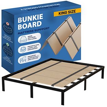 Continental Sleep, Foldable Box Spring, Bunkie Support Board to Minimize, Bunkbed & Platform Bed