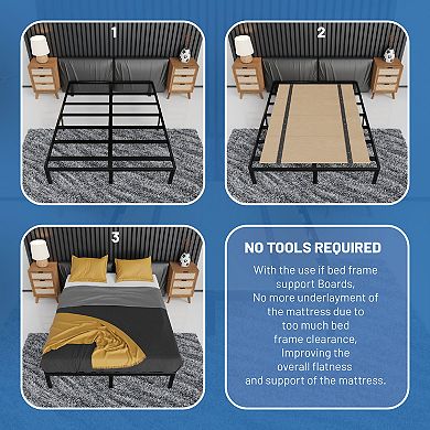 Continental Sleep, Foldable Box Spring, Bunkie Support Board to Minimize, Bunkbed & Platform Bed