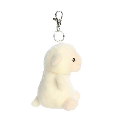 Aurora Mini White Adorable Clip-On 4" Woolly Lamb Palm Pals
