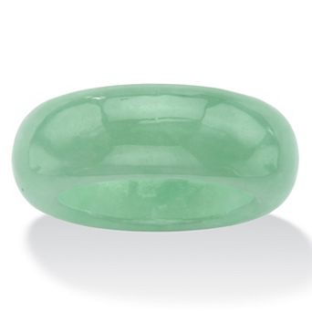 PalmBeach Jewelry Genuine Green Jade Polished Ring