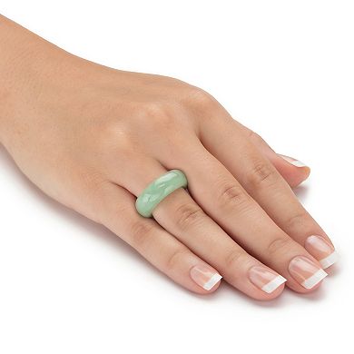 PalmBeach Jewelry Genuine Green Jade Polished Ring