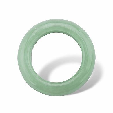 PalmBeach Jewelry Genuine Green Jade Polished Ring