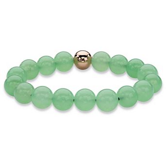 PalmBeach Jewelry Genuine Jade Bead Bracelet