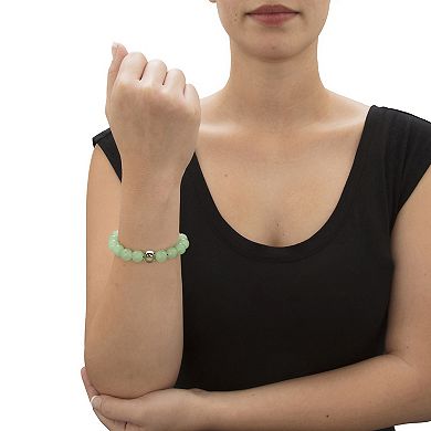 PalmBeach Jewelry Genuine Jade Bead Bracelet
