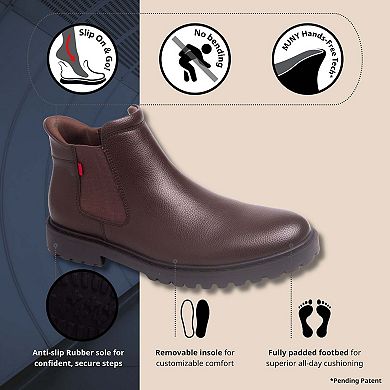 Marc Joseph New York Hudson Yards 2.0 Mens Hands-Free Slip On Technology Chelsea Boot