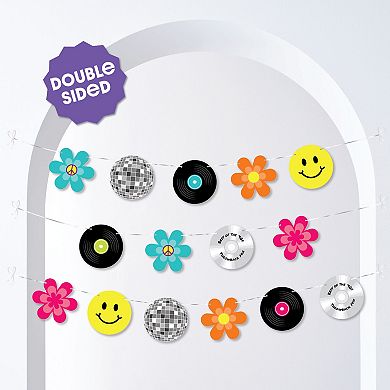 Big Dot of Happiness Through the Decades Garland Banner Throwback Party Banner