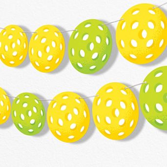 Big Dot of Happiness Pickleball Garland Banner Let's Rally Birthday or Retirement Party Decorations