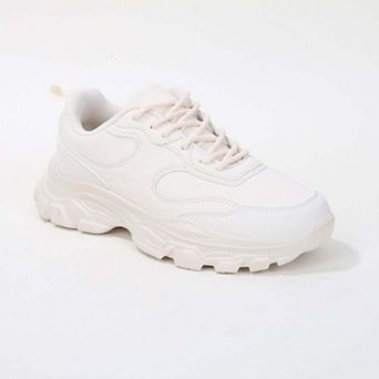 Lidia Mixed Material Sneakers