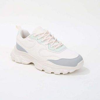 Lidia Mixed Material Sneakers
