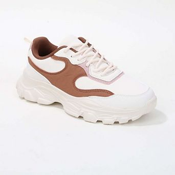 Lidia Mixed Material Sneakers