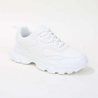 Lidia Mixed Material Sneakers