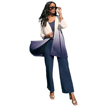 Roaman's Women's Plus Size Ombre Cardigan
