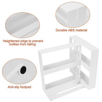 Swivel Cabinet Organizer Revolving Spice Rack for Kitchen Condiments