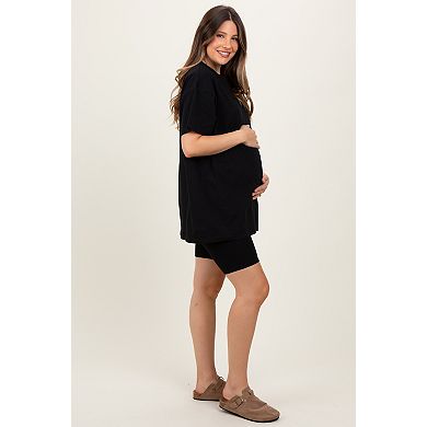 Maternity Biker Shorts Set