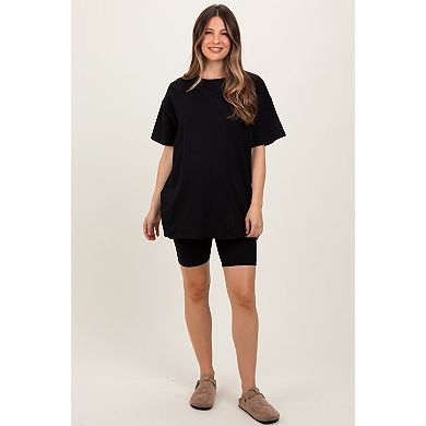 Maternity Biker Shorts Set