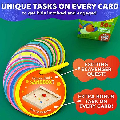 QUOKKA Outdoor Scavenger Hunt for Kids 50 Activity Cards for Fun Learning & Play