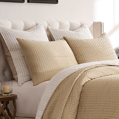 Homestead 100% Woven Polyester Jacquard Hand Quilted Pillow Sham