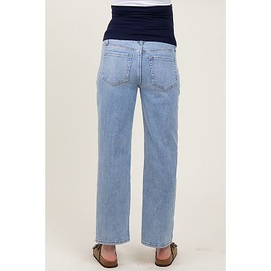 Maternity Straight Leg Ankle Maternity Jeans