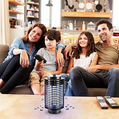 Electric Bug Zapper UV Mosquito Fly Trap Insect Killer Lamp Odorless & Noiseless for Home