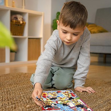 QUOKKA Set 4 Vertical Jigsaw Puzzles 60 Pcs For 5-7 Year with Dino, Space, Firefighters & Builders