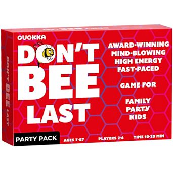 QUOKKA Don’t Bee Last Card Party Game for Kids & Adults - Easy to Learn - 26 Players - 135 cards