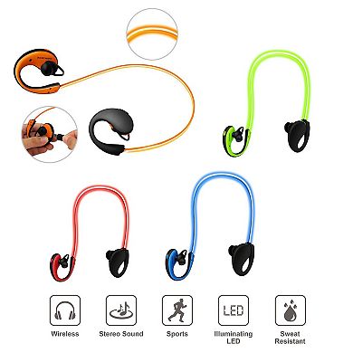 Wireless Sports Neckband Headphones V4.1 Sweatproof with Mic