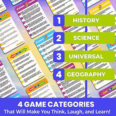QUOKKA Higher or Lower Trivia Card Game for Kids & Adults Family Knowledge Challenge