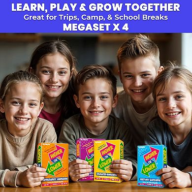 QUOKKA Higher or Lower Trivia Card Game for Kids & Adults Family Knowledge Challenge