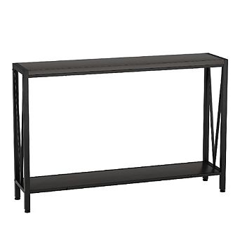 44.88" Slim 2 tier Console Table with Storage for Entryway, Living Room, Hallway & Foyer