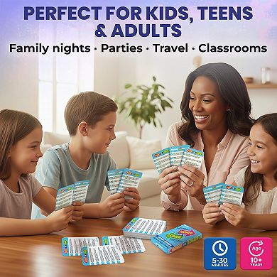 QUOKKA Higher or Lower Trivia Card Game for Kids & Adults Family Knowledge Challenge