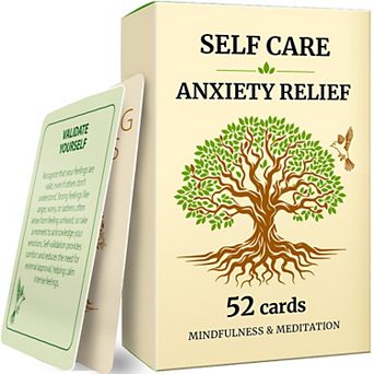 QUOKKA Self-Care & Anxiety Relief Cards 52 Mindfulness Tools for Calm, Balance & Stress Reduction