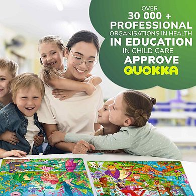 QUOKKA Puzzles for Kids Ages 4-6 - 4-Pack 60-Piece Fairy Tale Jigsaw Set