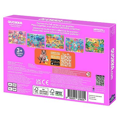 QUOKKA Jigsaw Puzzles 60 Pcs Unicorns for Kids 4-6 Years Preschoolers Educational Learning Game