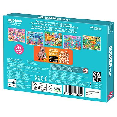 QUOKKA Jigsaw Puzzles 60 Pcs Mermaid for Kids 4-6 Years Preschoolers Educational Learning Game